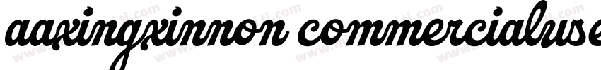 aaxingxinnon commercialuse字体转换